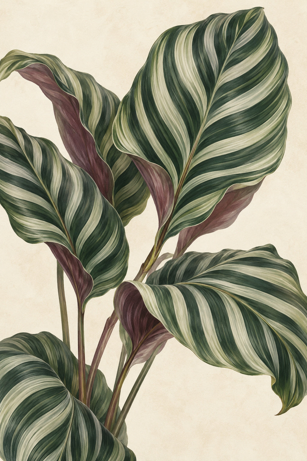 Calathea Lines — original canvas artwork