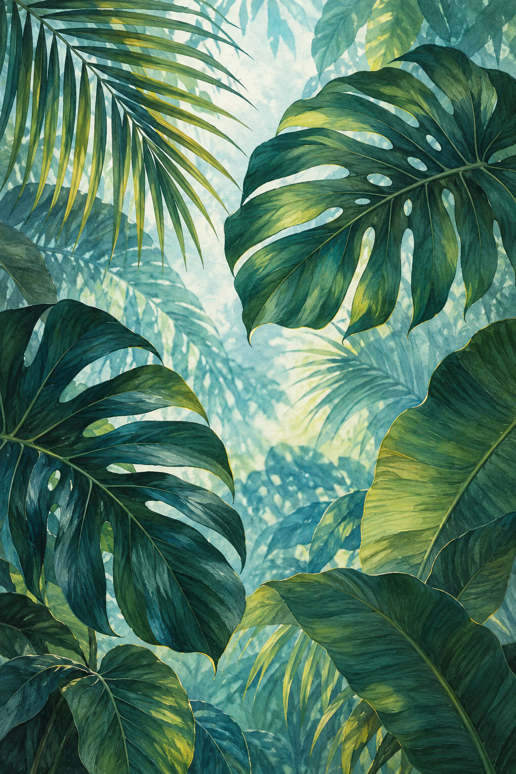 Tropical Canopy — original canvas artwork