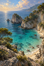 Turquoise Cove — original canvas artwork