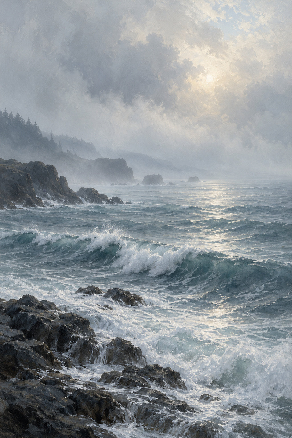 Atlantic Mist — original canvas artwork