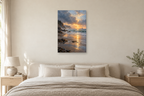 After the Rain in a bedroom — interior mockup with the complete original artwork