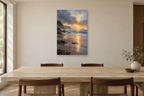 After the Rain in a dining room — interior mockup with the complete original artwork