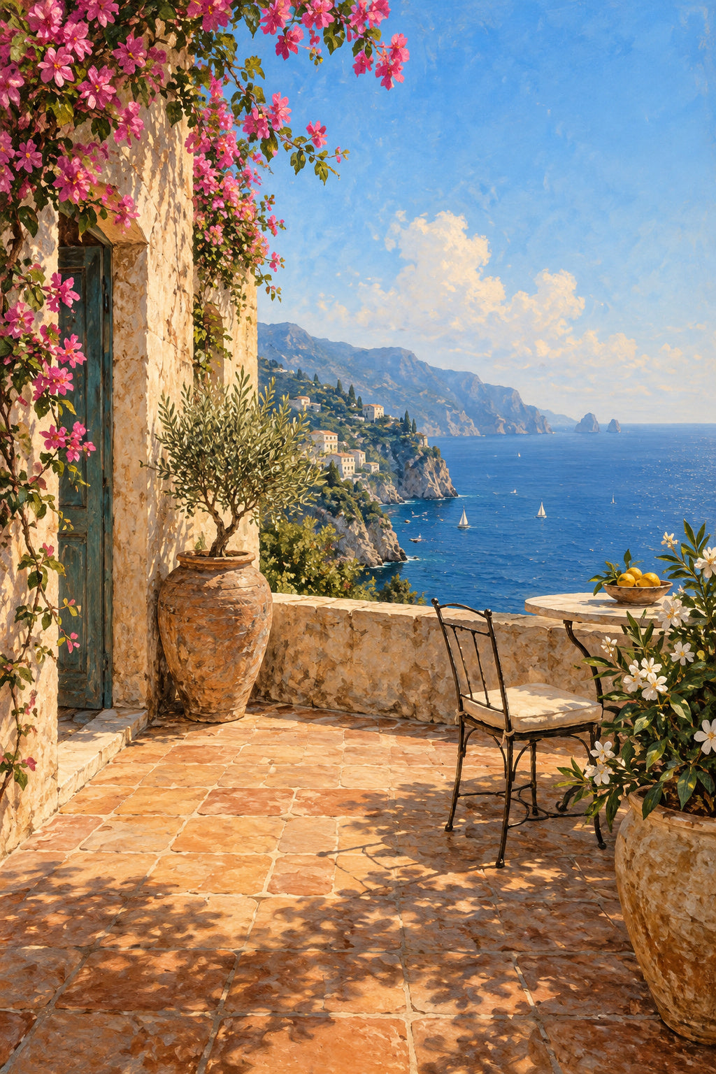 Terrace at Noon — original canvas artwork