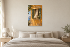 Sicilian Window in a bedroom — interior mockup with the complete original artwork