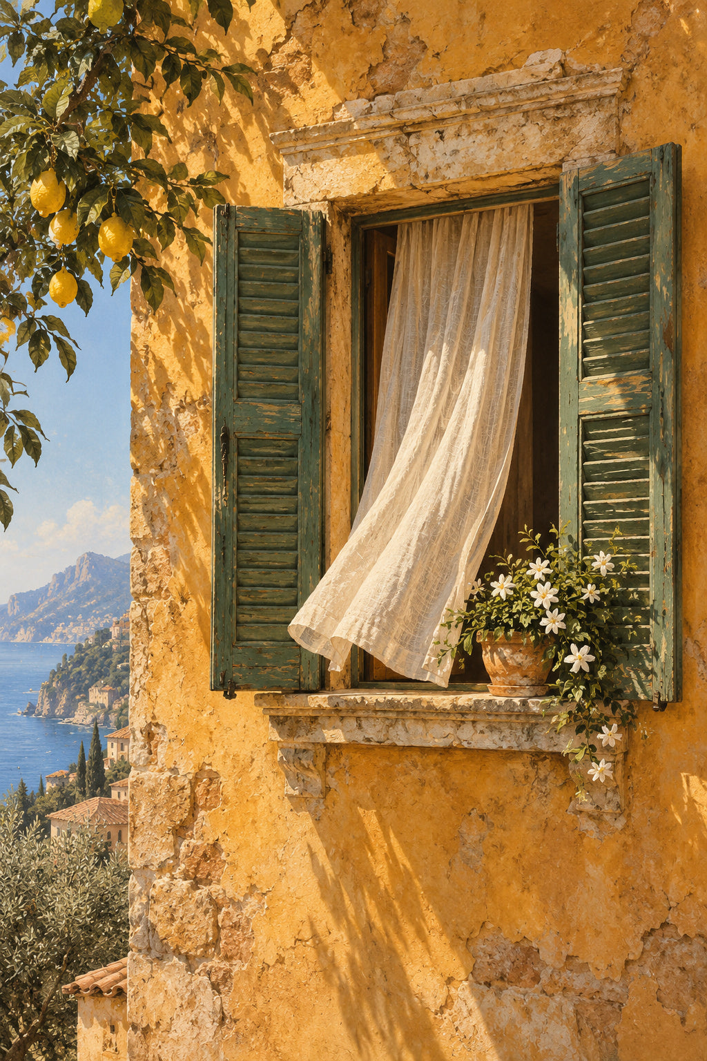 Sicilian Window — original canvas artwork