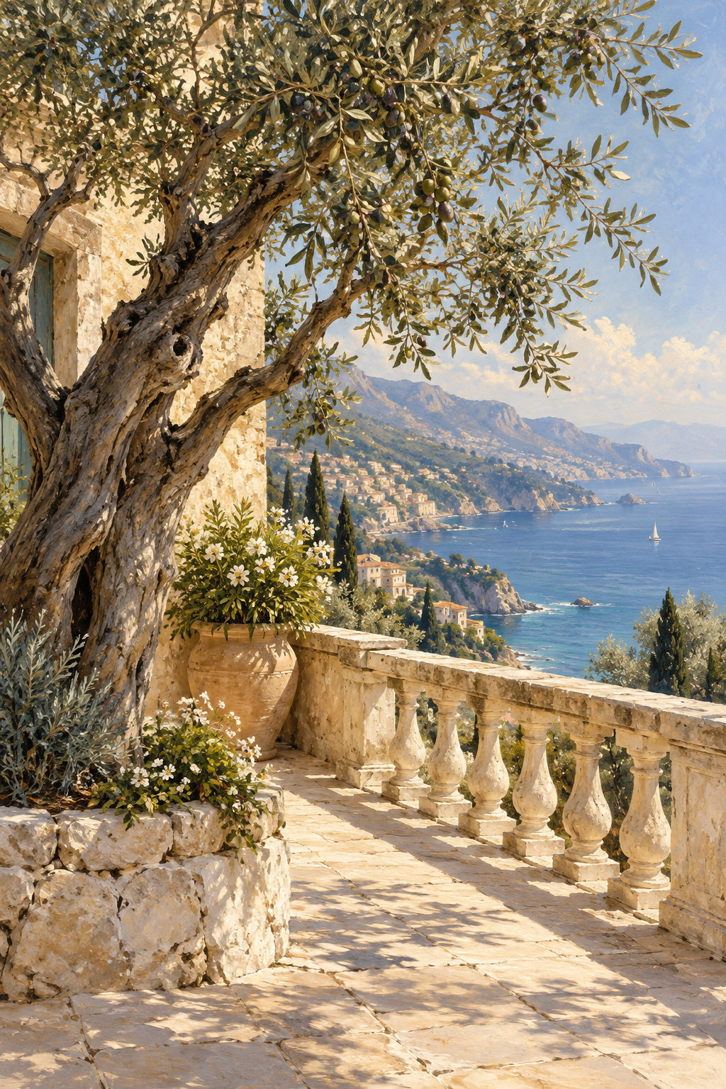 Olive Terrace — original canvas artwork