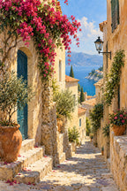 Sunlit Alley — original canvas artwork