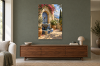 Ceramic Fountain in a living room — interior mockup with the complete original artwork