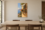 Morning Balcony in a dining room — interior mockup with the complete original artwork