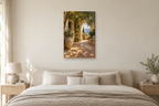 Hidden Patio in a bedroom — interior mockup with the complete original artwork