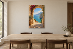Sea-facing Arch in a dining room — interior mockup with the complete original artwork
