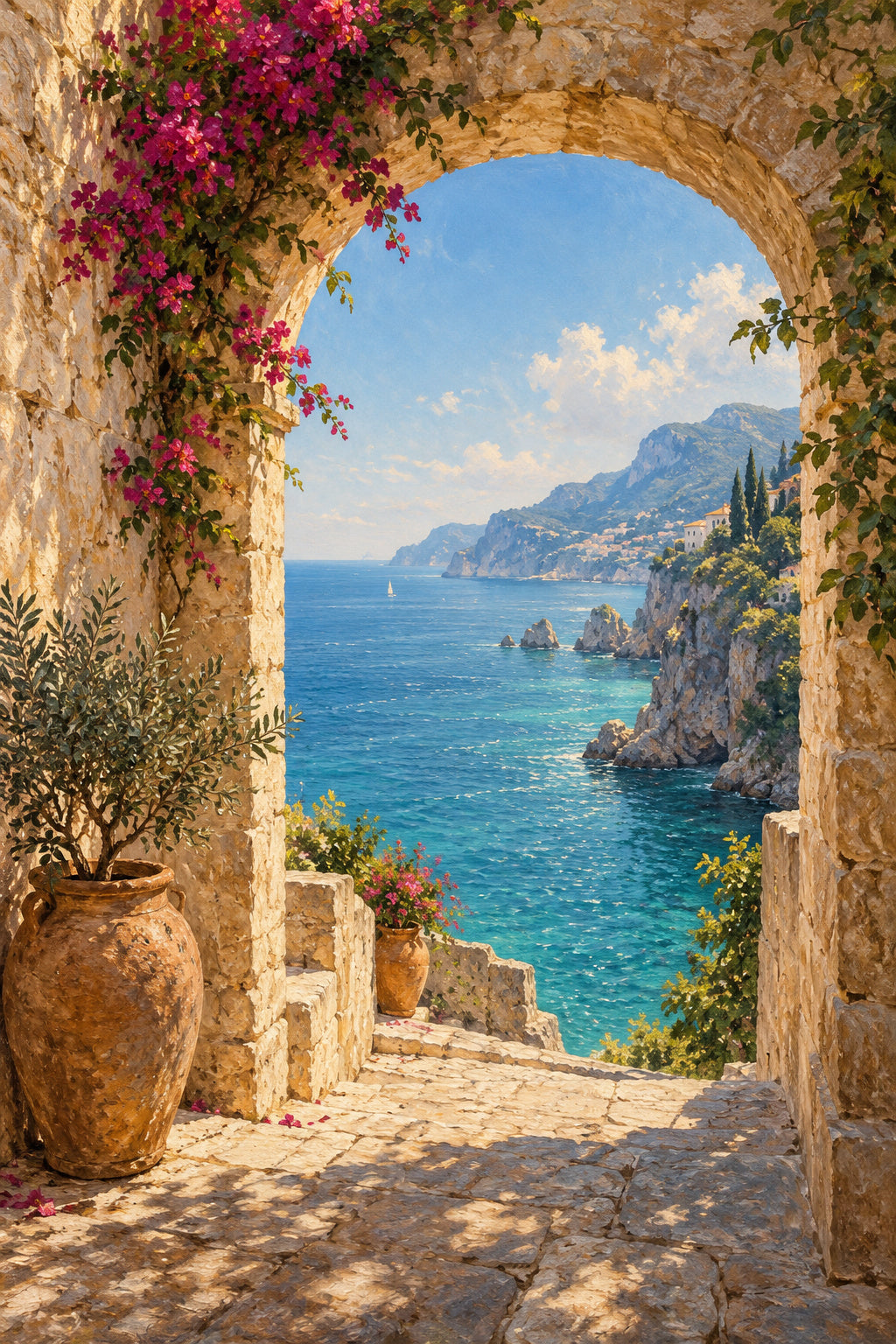 Sea-facing Arch — original canvas artwork