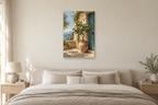 Potted Fig in a bedroom — interior mockup with the complete original artwork
