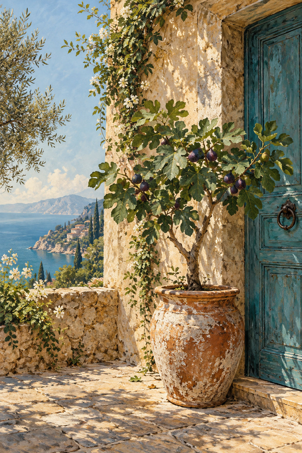 Potted Fig — original canvas artwork