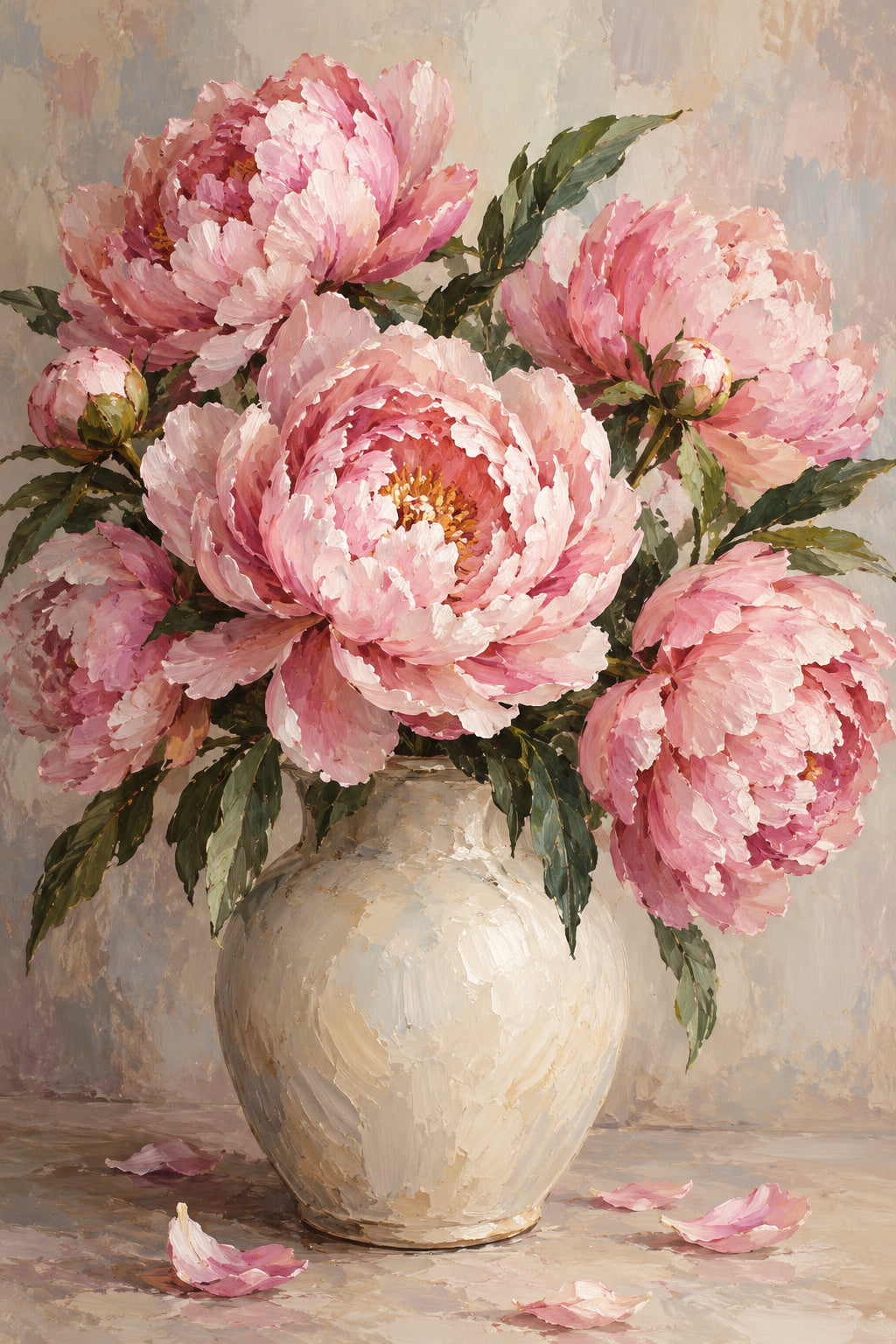 Peony Blush — original canvas artwork