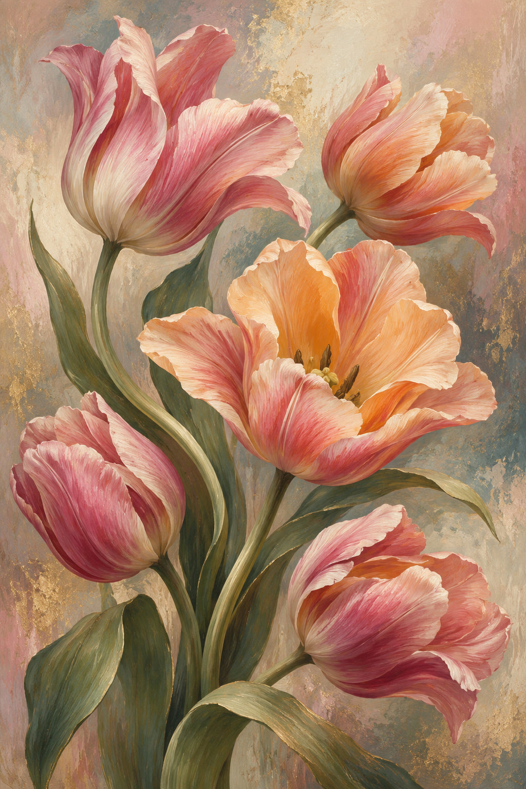Tulip Ballet — original canvas artwork