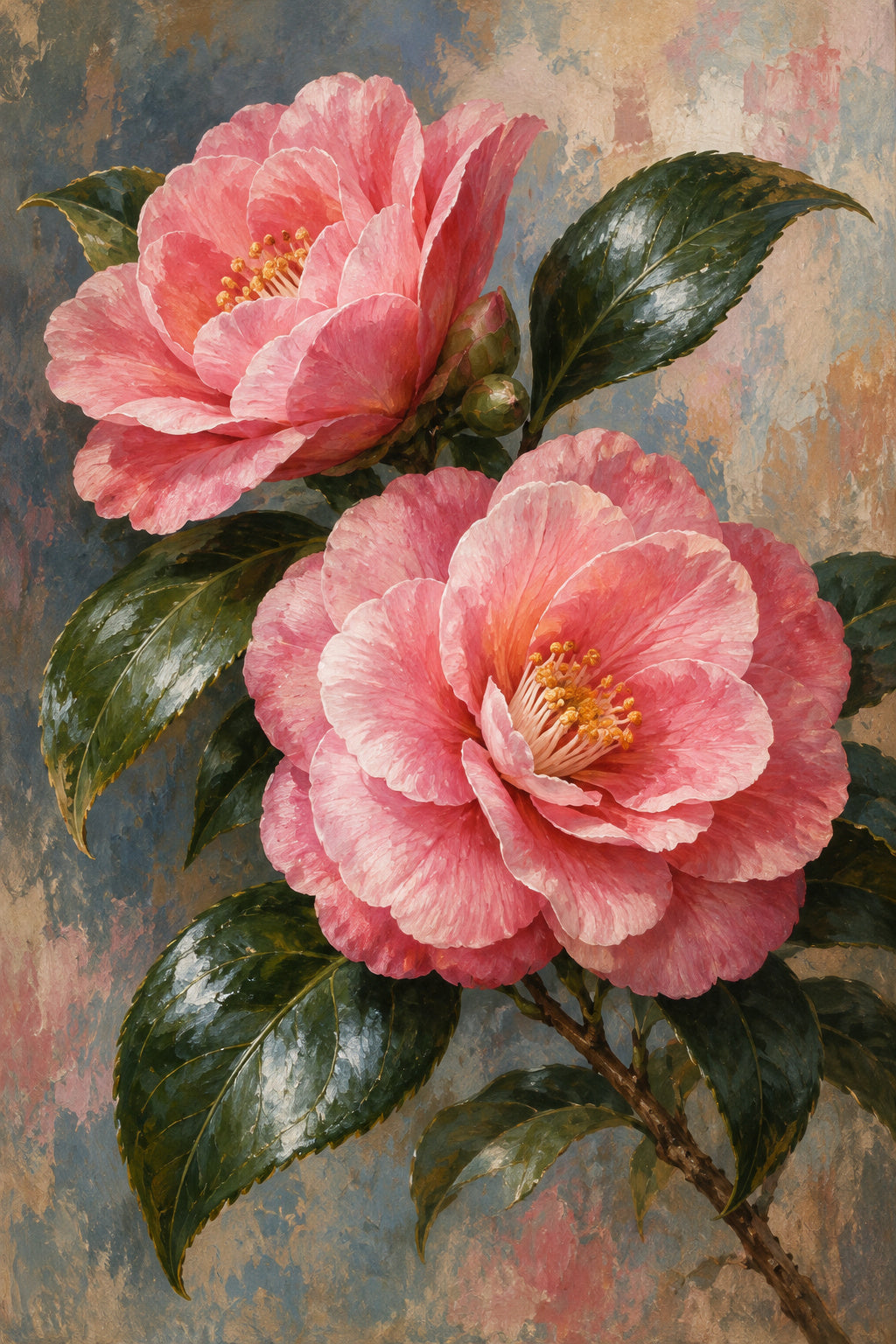 Camellia Study — original canvas artwork