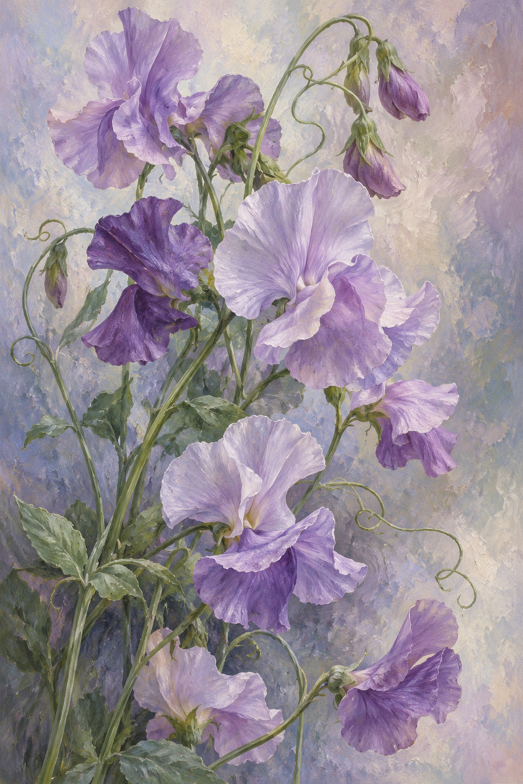 Sweet Pea Air — original canvas artwork