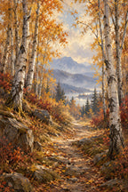 Birch Path — original canvas artwork