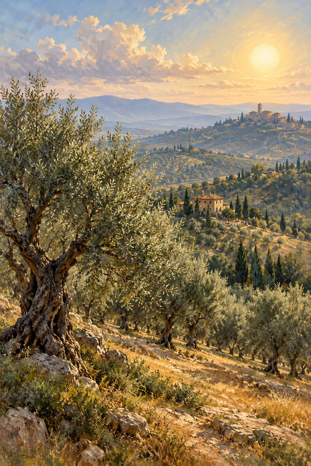 Olive Hills — original canvas artwork