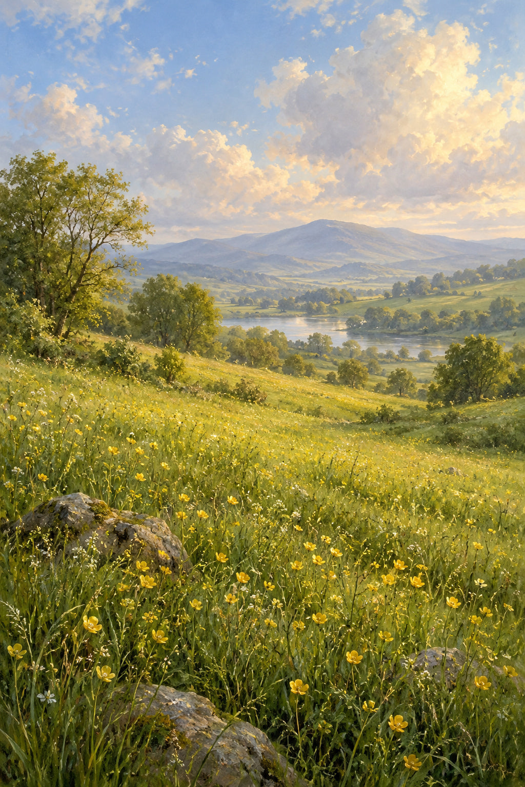 Spring Meadow — original canvas artwork