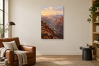 Copper Canyon in a reading corner — interior mockup with the complete original artwork