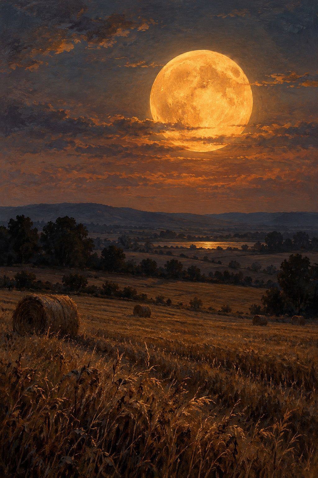 Harvest Moon — original canvas artwork