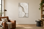Chalk Rhythm in a reading corner — interior mockup with the complete original artwork