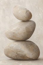 Pebble Balance — original canvas artwork