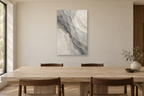 Stone Veil in a dining room — interior mockup with the complete original artwork
