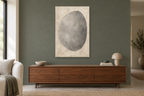 Ash and Oat in a living room — interior mockup with the complete original artwork