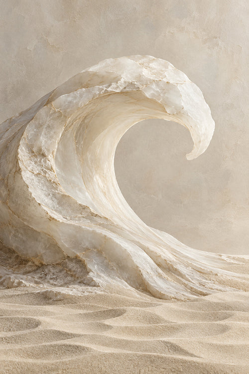Alabaster Wave — original canvas artwork