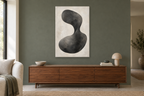 Still Form in a living room — interior mockup with the complete original artwork