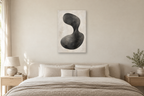 Still Form in a bedroom — interior mockup with the complete original artwork