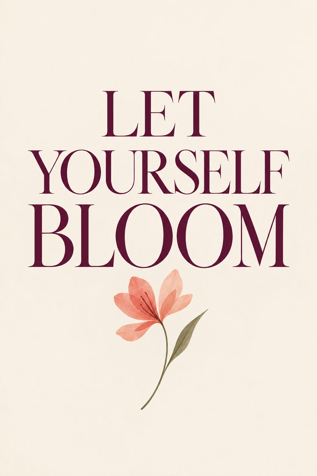 Let Yourself Bloom — original canvas artwork