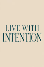 Live with Intention — original canvas artwork