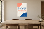 More Possibility in a dining room — interior mockup with the complete original artwork