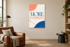 More Possibility in a reading corner — interior mockup with the complete original artwork