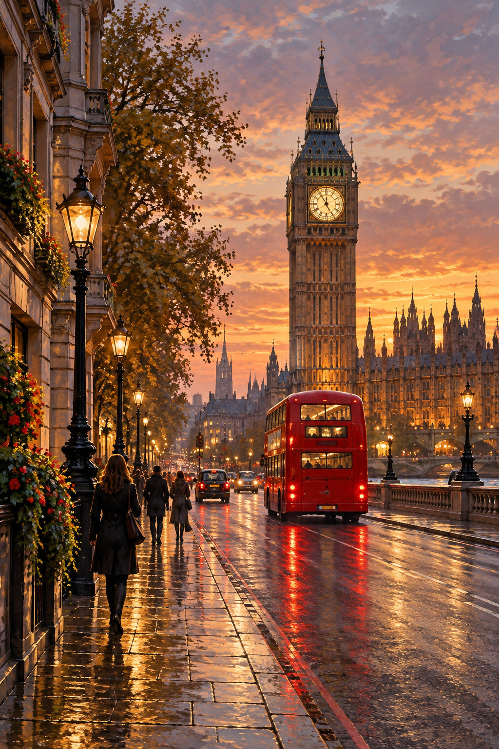 London Evening — original canvas artwork