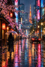 Tokyo Glow — original canvas artwork
