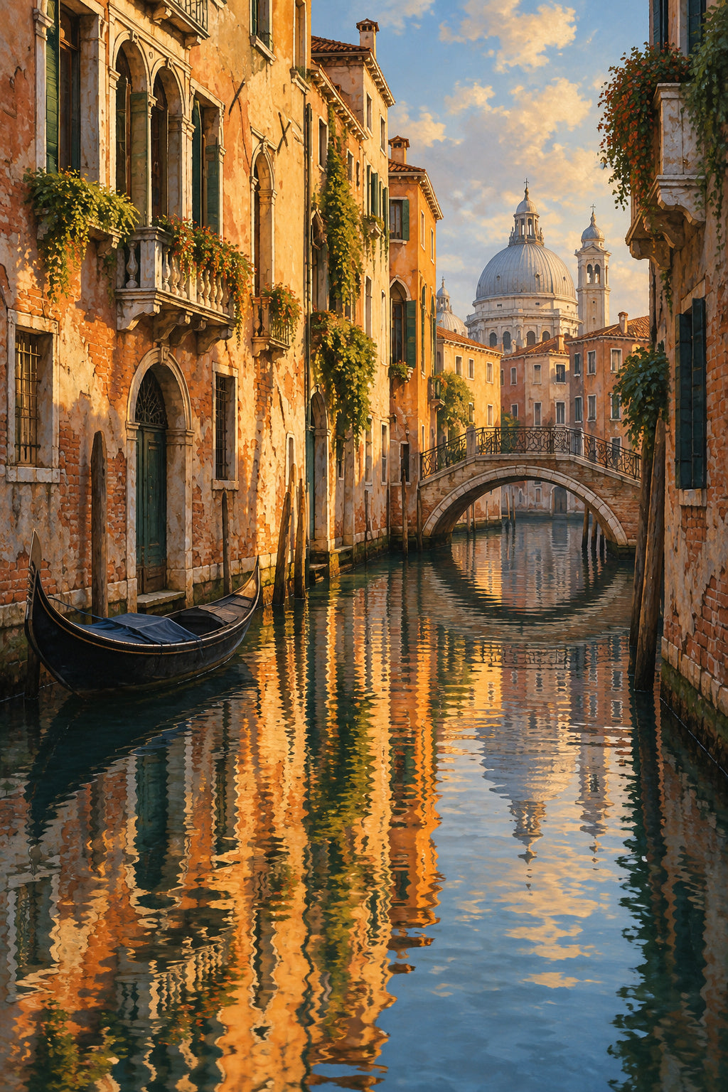 Venice Reflection — original canvas artwork