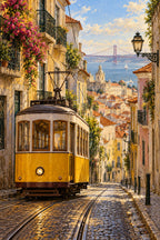Lisbon Tram — original canvas artwork