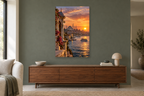 Istanbul Light in a living room — interior mockup with the complete original artwork