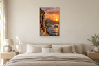 Istanbul Light in a bedroom — interior mockup with the complete original artwork
