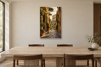 Rome Passage in a dining room — interior mockup with the complete original artwork