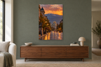 Sofia Evening in a living room — interior mockup with the complete original artwork