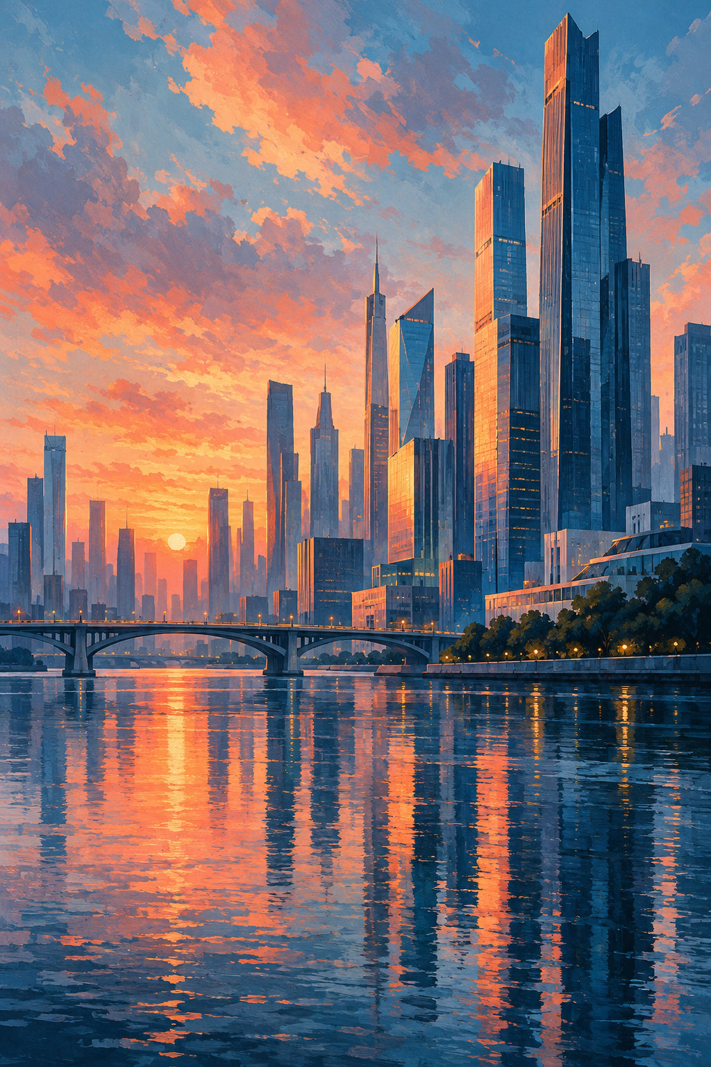 Modern Metropolis — original canvas artwork