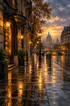 City After Rain — original canvas artwork