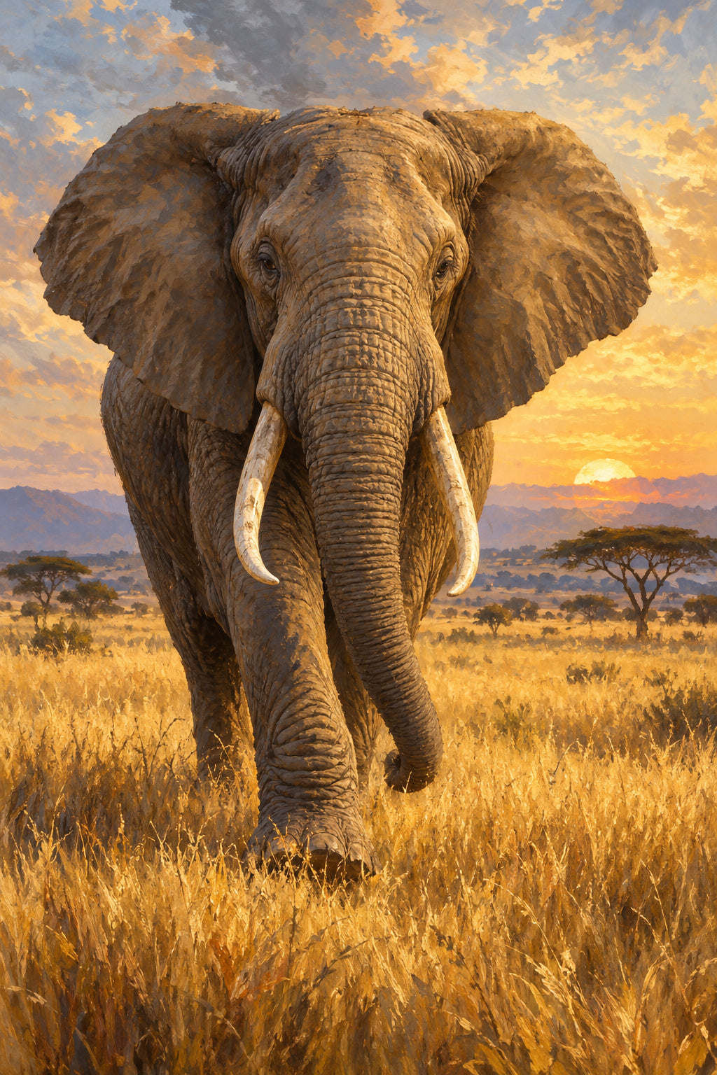 Elephant Walk — original canvas artwork