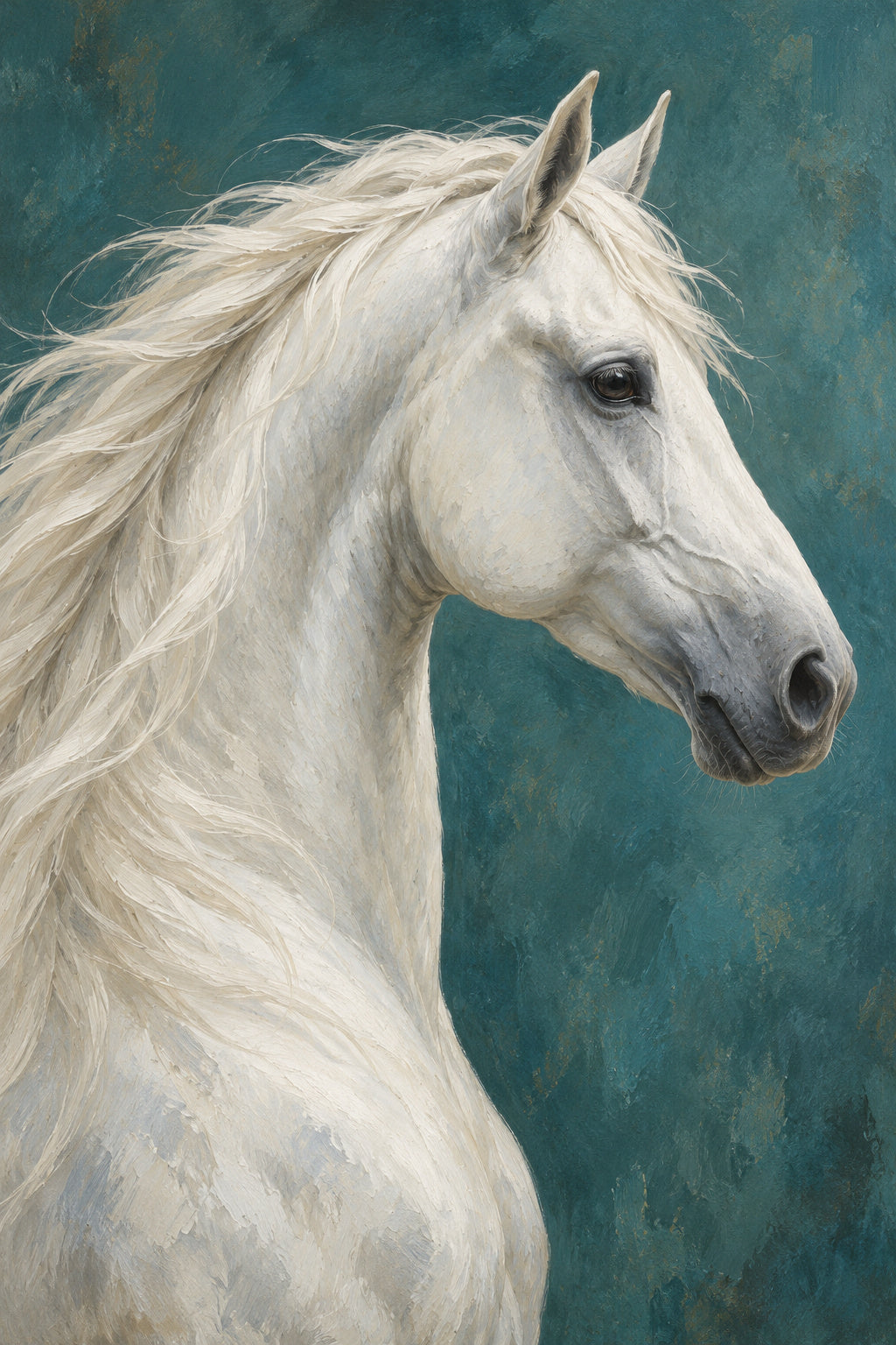 White Horse — original canvas artwork